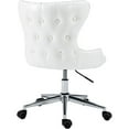 thumbnail image 6 of Pemberly Row Swivel Adjustable White Vegan Leather Office Chair, 6 of 13