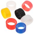 thumbnail image 1 of WRITWAA 7Pcs Tennis Racquet Grip Tennis Overgrip Rings Silicone Black Elastic Bands, 1 of 6