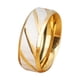 thumbnail image 2 of Anillos para mujeres, regalos para mujeres, anillos de compromiso para hombres y mujeres, tipo geométrico, anillo de acero de titanio, acero inoxidable, 2 of 3