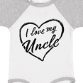 thumbnail image 4 of Inktastic I Love My Uncle in Black Chalk Heart Boys or Girls Baby Bodysuit, 4 of 5