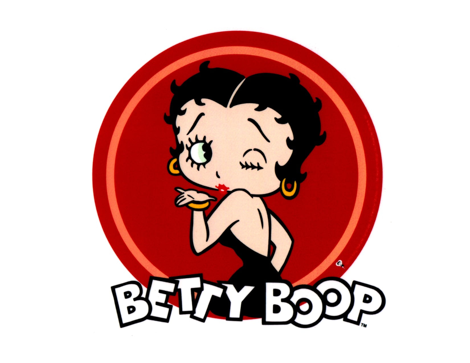 Betty Boop Circle Personalized 3 Piece Bath Towel Set  Your Color Choice 
