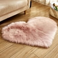 thumbnail image 2 of Long Plush Rug Living Room Heart-shaped Carpet Bedroom Bedside Mat Cute Girly Home Textile, 2 of 6