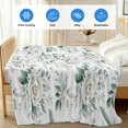 thumbnail image 4 of White Spring Floral Cooling Blanket, Lightweight Breathable Summer Throw Blanket with Double Sided Cold Effect, Pastoral Flowers Watercolor Picnic Beach Blankets Bed Sheet for Hot Sleepers 40"x60", 4 of 8