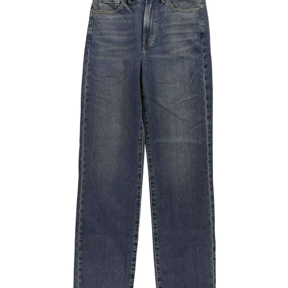 Articles of Society Womens Two Tone Straight Leg Jeans, Blue, 26