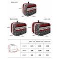 thumbnail image 2 of Black Red Small Toaster Cover 2 Slice, Kitchen Appliance Covers, Garden Floral Stripe Aesthetic Flower Boho Toaster Oven Cover with Loop, Bread Machine Cover Polyester Dust Cover Protection, 2 of 4