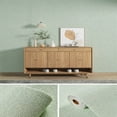 thumbnail image 3 of Papel tapiz de pared autoadhesivo de espuma 3D de lino de PVC de color sólido, grueso, impermeable, para renovación de paredes, decoración del hogar, 3 of 5
