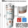 thumbnail image 2 of 40 Oz New Mom Tumbler with Handle and Straw, Mom Cup Pregnant Mom Gifts, Birthday Pregnancy Gifts for First Time Mom Mug, Postpartum Gifts for Mom Coffee Mug with Handle and Straw Gifts for Mom, 2 of 6