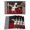 Black Red White, variant on Chef Placemats Set of 6, Cartoon Cute Watercolor Cooking Red Black Placemats for Dining Table, Place Mats for Kitchen Tabletop, Waterproof Wipeable Dining Table Mats Set