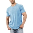 thumbnail image 1 of Hiiyo T-Shirt Extensible Léger pour Homme T-Shirt Uni à Manches Longues T-Shirt Classique Polyvalent, 1 of 3