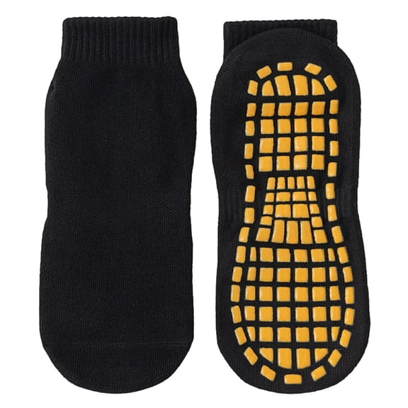 Pilates Socks, Grip Socks Men, Grippy Socks Men, Hospital Socks, Non Slip Socks, Men Non Slip Sticky Grips Socks Tile Wood Floors Anti-Skid Workout Yoga Pilates Hospital Slipper Socks, BlackL