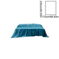 thumbnail image 3 of Sábanas De Tela Sábana azul satinada de 170x230 cm, suave, lavable, de poliéster, con correas en las esquinas, ropa de cama de lujo para hoteles (1 pieza). Rkxzt, 3 of 9