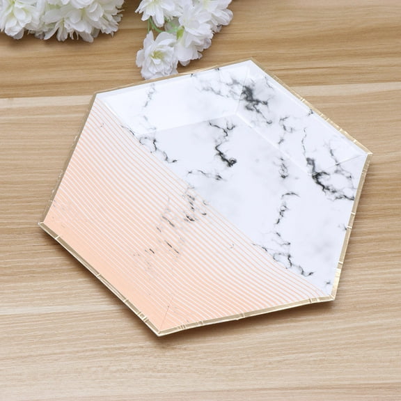 GOOHOCHY Durable Multi Colored Party Paper Plates Made of Eco Friendly Paper for Birthday and Carnival Use 8 Pcs 8 Inches