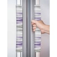 thumbnail image 2 of Purple Gray White Refrigerator Door Handle Covers Set of 2, Retro Country Abstract Mottled Texture Kitchen Fridge Microwave Oven Dishwasher Stove Cabinet Handle Protectors, Washable Appliance Decor, 2 of 7