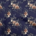 thumbnail image 1 of oneOone Georgette Viscose Navy Blue Fabric Florals Sewing Craft Projects Fabric Prints By Yard 42 Inch Wide, 1 of 4