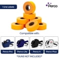 thumbnail image 2 of Etiquetas de precios Perco 1 Line Fluorescente Naranja 240,000, 2 of 7