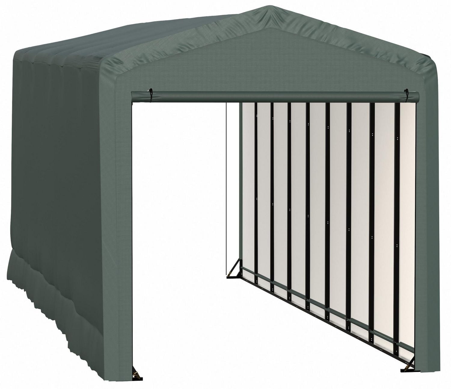 ShelterTube Wind and Snow-Load Rated Garage, 14x40x16 Green