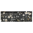 thumbnail image 2 of Dark Floral and Botanical Flower Valance Curtains 54"x18" Rod Pocket for Kitchen Living Room Windows Farmhouse Decor, 2 of 6