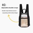 thumbnail image 3 of Clear Mini Backpack, Waterproof PVC Small Transparent Daypack for Stadium Security Travel, 3 of 5
