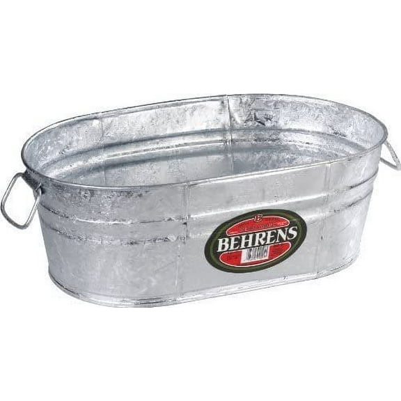 Behrens Tub 4 Gal Oval Galvanized