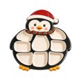 thumbnail image 2 of Wooden Christmas Penguin Platter Boards Holiday Tray Serving Dish Wood Decorative Christmas Cookie Plate Hostess Gifts Ideas Festive Veggie Snack Trays Xmas Decor Food Cheese Board, 2 of 6