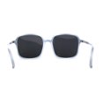 thumbnail image 4 of Womens Polarized Thin Plastic Mod Oversize Rectangle Sunglasses Navy Tortoise Black, 4 of 4