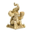 thumbnail image 1 of AMLESO amleso Elephant Candle 2 Pillars Decor Retro Pillar Votive Candle Holder Table, 1 of 8