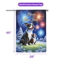 thumbnail image 5 of Happy New Year Boston Terrier Family Cheer Winter Midnight Firework House Flag 28x40in Double Sided Gentleman Dog Lover Gifts Outdoor Decor - 02025, 5 of 5