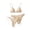 Beige, variant on Swimming Suits for Women, Womens Bathing Suits, Bathing Suit for Women 2 Piece, Women's Two Piece Bikini Swimsuit Ribbed Triangle Top Bathing Suits String Cheeky Bikini Sets, Army Green M