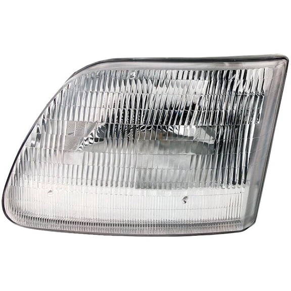 Left Driver Side Headlight Assembly - Compatible with 1997 - 2003 Ford F-150 (Fits Models From 7/1996 Vehicle Production) 1998 1999 2000 2001 2002