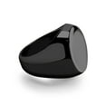 thumbnail image 2 of 555Jewelry Solid Stainless Steel Signet Ring, Plain Signet Seal Ring for Men, Vintage Rings for Men, Pinky Rings for Men, Biker Ring for Men, Black, Size 8, 2 of 6
