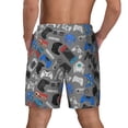 thumbnail image 4 of Goofa Video Game Printed Men's Swim Trunks Board Shorts Quick Dry Mens Swimming Trunks with Compression Liner,Breathable Fit Hawaii Beach Shorts-X-Large, 4 of 9