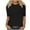 ZA-Black, variant on Eiyaclvo Womens Tops Summer Half Sleeve T Shirts Solid Color Basic Tees Loose Casual Crew Neck Tunic Tops Comfy Soft Work Office Tee Tops
