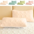 thumbnail image 1 of Jiaeri Luxury Washed Cotton Pillowcases Set of 2,Waterproof Knitted Pillow Protector,Soft Breathable Mattress Protective Cover with Three-Dimensional Pattern, 1 of 7