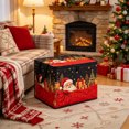 thumbnail image 4 of Collapsible Christmas Storage Box with Lid Large Capacity Foldable Holiday Organizer Bin for Clothes Toys Blankets Xmas Decor, 4 of 7