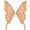 Gold, variant on KHONTS 1 Pair Fairy Wings DIY Garment Dress Supplies Sew on Patches Butterfly Lace Appliques Embroidery Collar Neckline Trims Embellishments Gold One Size