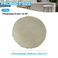 thumbnail image 2 of Uxcell Stool Covers Round, Elastic Bar Stool Covers Washable Stool Cushion Slipcover Stretchy Bar Chair Seat Cover for Chairs Brown 14"-18", 2 of 7