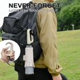 thumbnail image 2 of HLONK Inverted Umbrella with Carabiner Handle  Wind Proof Umbrellas For Rain  46 Inch Portable Reverse Folding Umbrella  Car Umbrella for Women Men  10 Ribs, 2 of 5