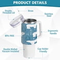 thumbnail image 4 of GZHJMY Funny Polar Bear Stainless Steel Vacuum Insulated Mug, Insulated Straw Mug with Handle, Reusable Insulated Travel Mug, 4 of 7