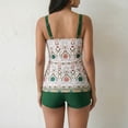 thumbnail image 5 of Qingpeng Women's Tankini Two Piece Swimsuit Set Hawaiian Floral Print Strap Top with Built-in Bra and Boyshorts Modest Tummy Control, 5 of 5