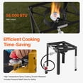 thumbnail image 6 of KFFKFF 18 Quart Seafood and Wing Cooker with Twin Baskets, Aluminum Propane Powered Cooking Kit, Outdoor Deep Seafood Boiler with Temperature Gauge and 58,000 BTUs Propane Heat Sources, 6 of 9