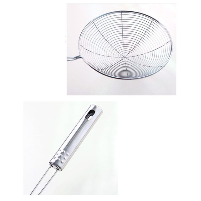 Solid Spider Strainer Skimmer Ladle Stainless Steel Kitchen Utensil spider strainer; Ladle skimmer; Tool French Fries Fish Frying Utensil