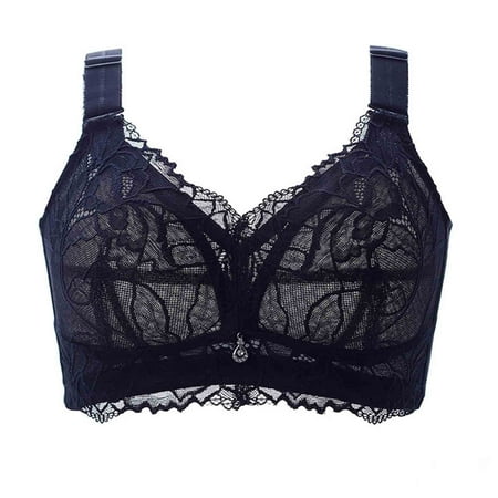 Womens Lace Everyday Bras  Sexy Bras for Women Lace Bralettes with Underwire Push Up Womens Balconette Lingeries Bra Full Coverage 34B-40E Womens Bras Clearance under $5