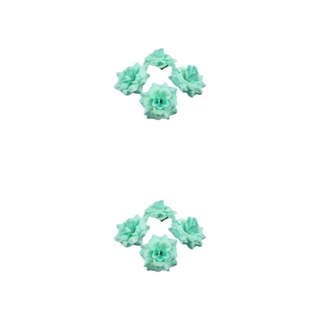 maskred 50pieces Stunning Bouquets With Realistic Appearance Fabric Fiber Wide Application Soft Texture Multi-color DIY Cyan 4.5cm 2Set