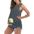 thumbnail image 3 of Gvmfive Maternity Womens Sleeveless T-shirt Relaxed Fit Pregnancy Tank Tops, 3 of 4