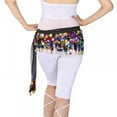 thumbnail image 4 of Belly Dance Hip Wraps with 58pcs Multi-Color Sequin Dance Belt Skirt, 4 of 5