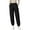 Black L, variant on Women Winter Pants Elastic High Waist Quilted Pants Diamond-shaped Texture Design Thickened Warm Sweatpants