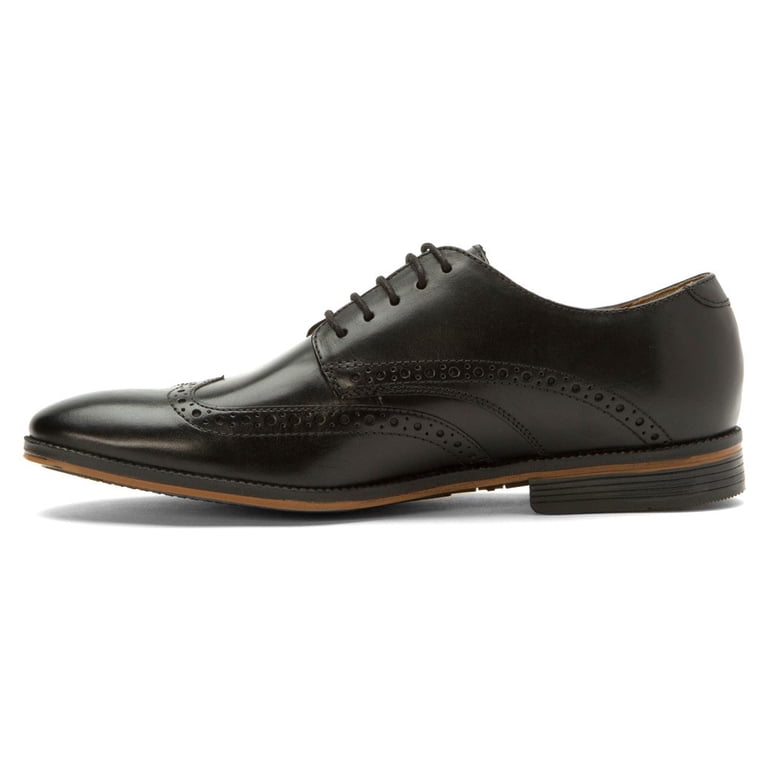 Bostonian Black Leather Brogue Oxfords Bostonian Crown Windsor Oxford Black Leather Wing Tip Brogue  main image 4
