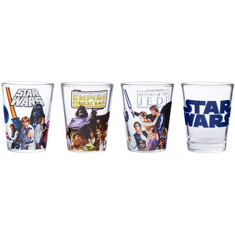 Star Wars Original Trilogy Characters 4-Piece Shot Glass Set Multi