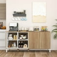 thumbnail image 3 of Costway Buffet Bahut de 63 Pouces Armoire de Rangement de Cuisine avec 4 Compartiments Tablette Ajustable, 3 of 10