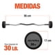thumbnail image 4 of Barra Z Fitness Altera  BZ30lb Peso Fijo 30 LBS, 4 of 6